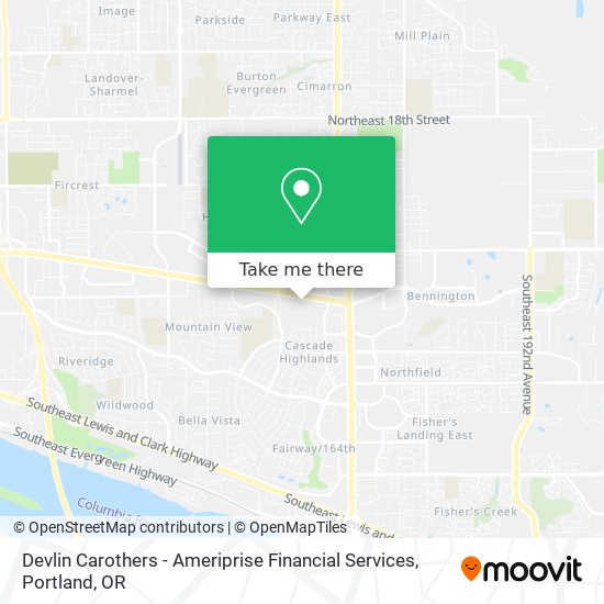 Devlin Carothers - Ameriprise Financial Services map
