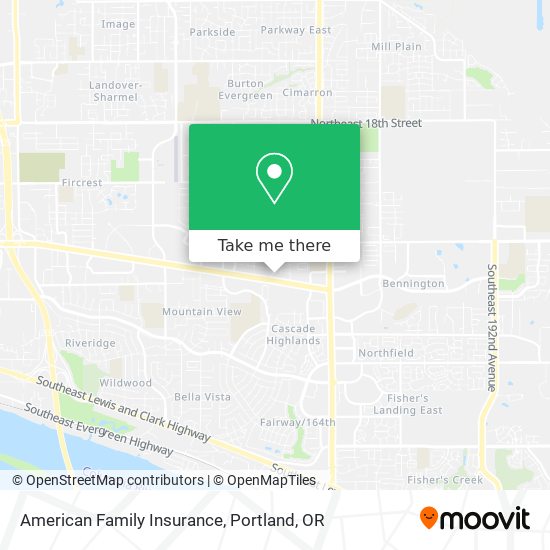 Mapa de American Family Insurance