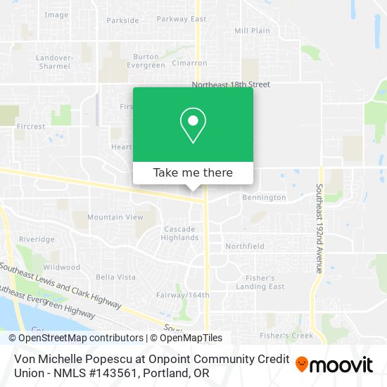 Mapa de Von Michelle Popescu at Onpoint Community Credit Union - NMLS #143561