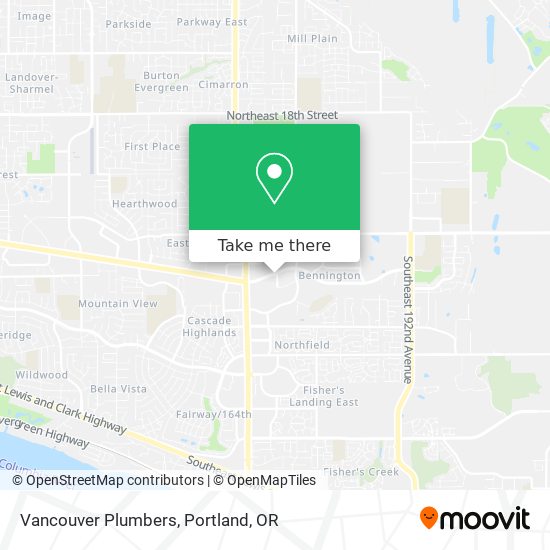 Vancouver Plumbers map