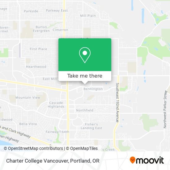 Mapa de Charter College Vancouver