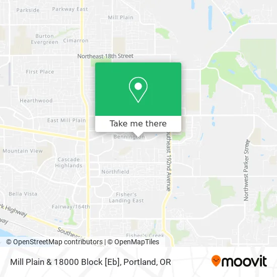 Mill Plain & 18000 Block [Eb] map