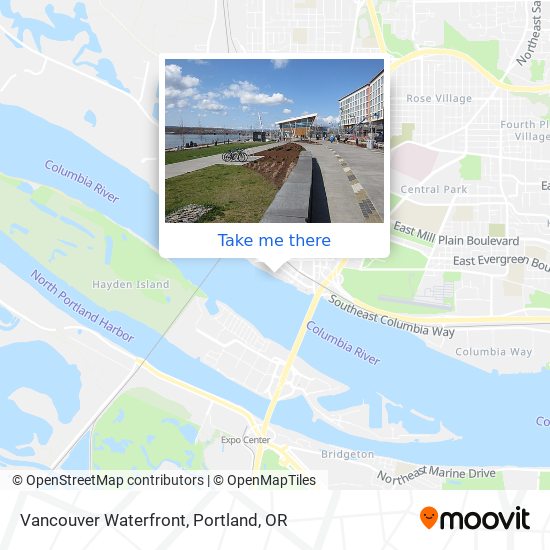 Mapa de Vancouver Waterfront