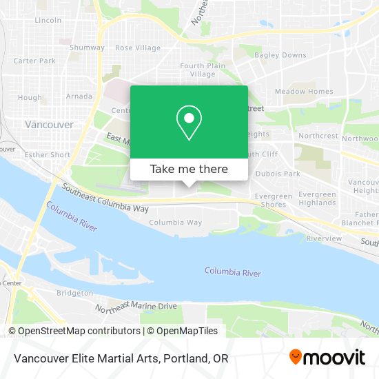 Vancouver Elite Martial Arts map