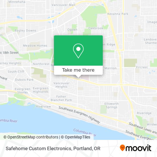 Mapa de Safehome Custom Electronics