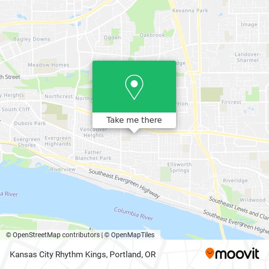 Mapa de Kansas City Rhythm Kings