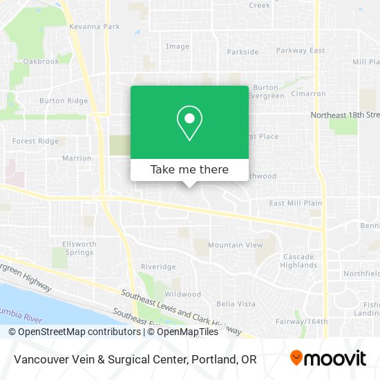 Vancouver Vein & Surgical Center map