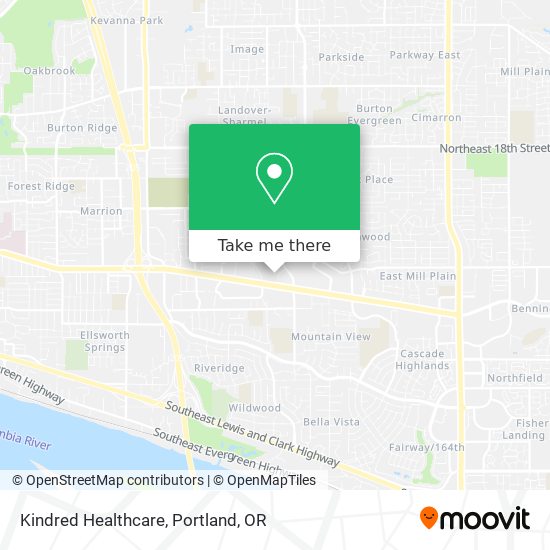 Mapa de Kindred Healthcare