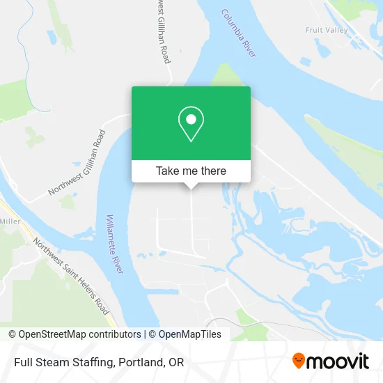 Full Steam Staffing map