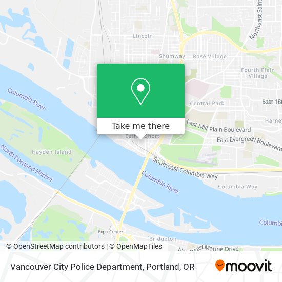 Vancouver City Police Department map