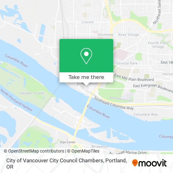 City of Vancouver City Council Chambers map