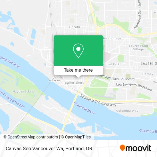 Canvas Seo Vancouver Wa map