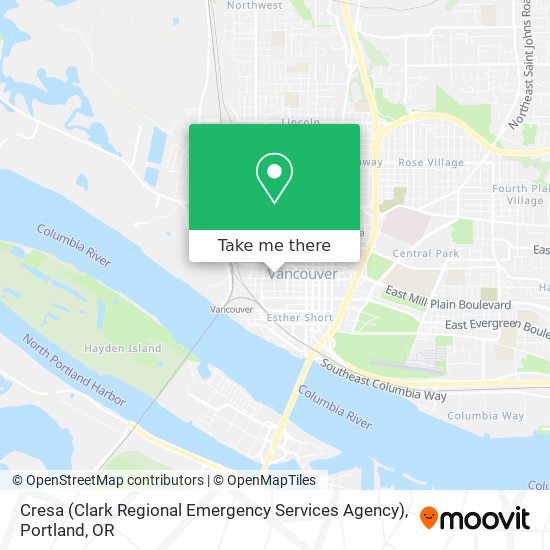 Cresa (Clark Regional Emergency Services Agency) map