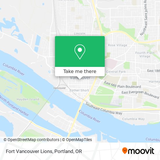 Mapa de Fort Vancouver Lions
