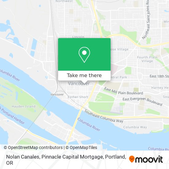Mapa de Nolan Canales, Pinnacle Capital Mortgage