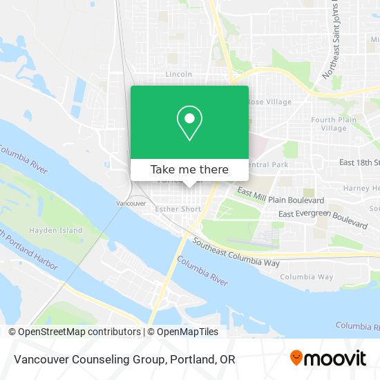 Vancouver Counseling Group map