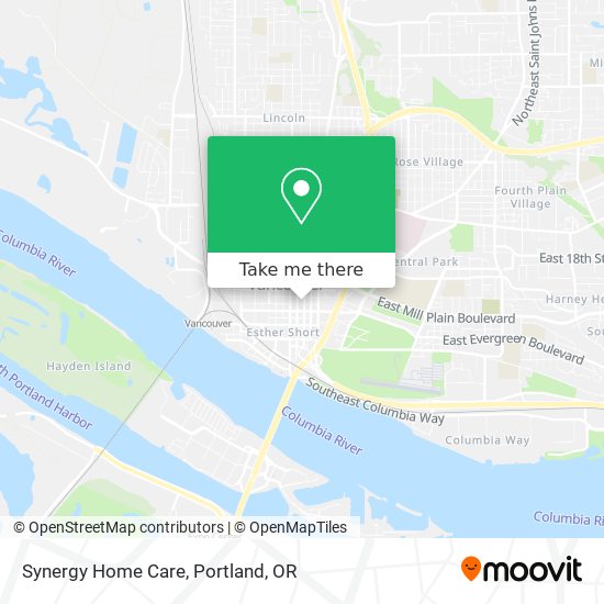 Synergy Home Care map