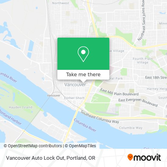 Mapa de Vancouver Auto Lock Out