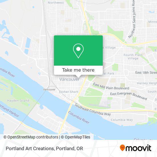 Mapa de Portland Art Creations