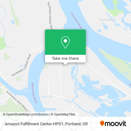 Amazon Fulfillment Center-HPD1 map