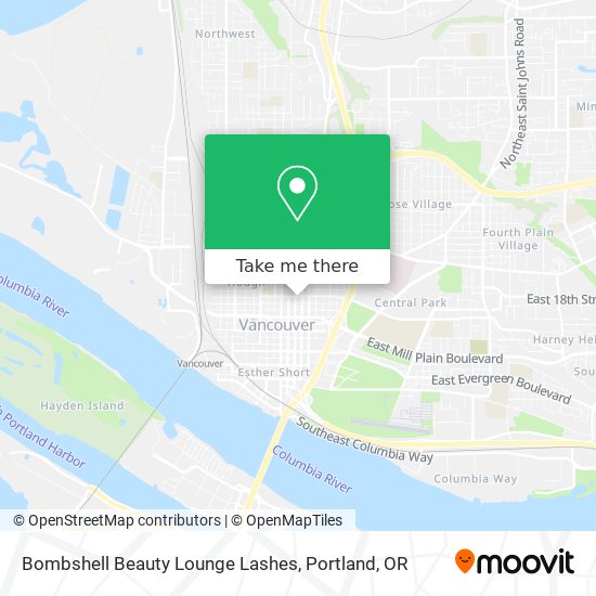 Bombshell Beauty Lounge Lashes map