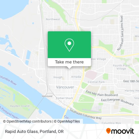 Mapa de Rapid Auto Glass