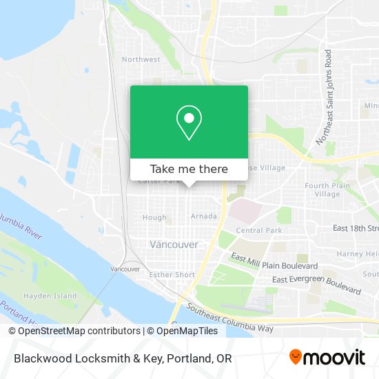 Mapa de Blackwood Locksmith & Key