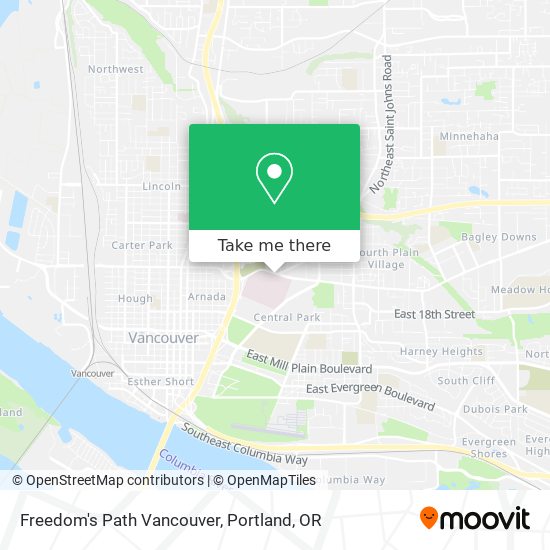 Freedom's Path Vancouver map