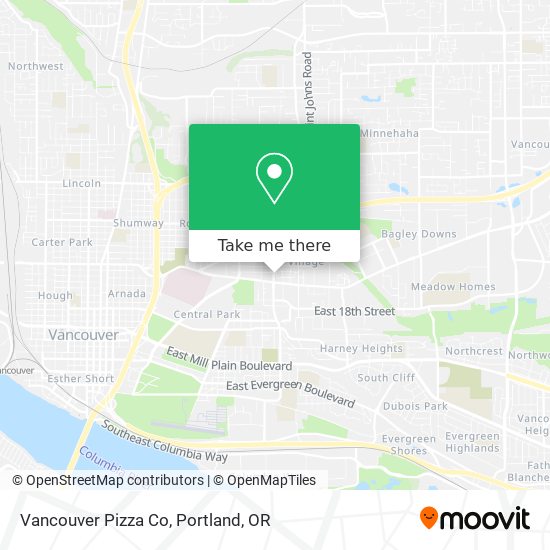 Mapa de Vancouver Pizza Co