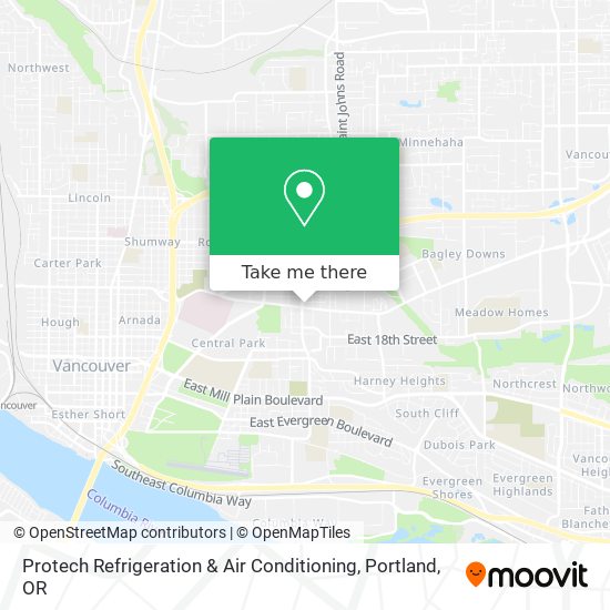 Mapa de Protech Refrigeration & Air Conditioning