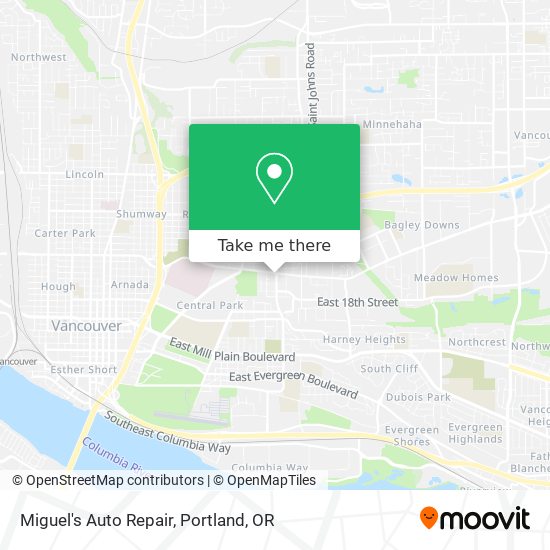 Mapa de Miguel's Auto Repair