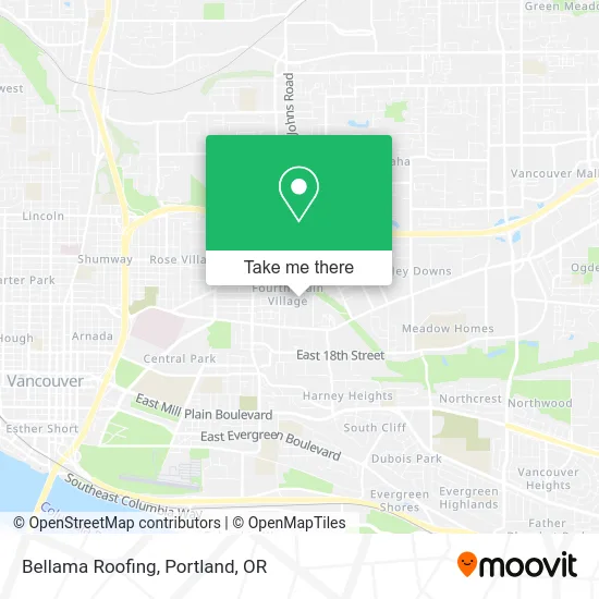 Bellama Roofing map