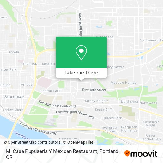 Mi Casa Pupuseria Y Mexican Restaurant map