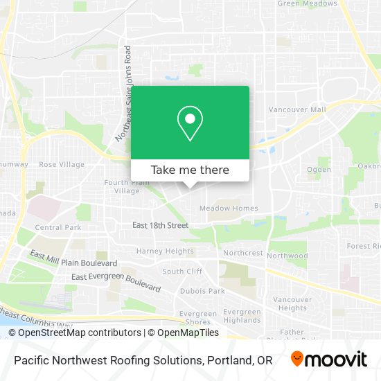 Mapa de Pacific Northwest Roofing Solutions