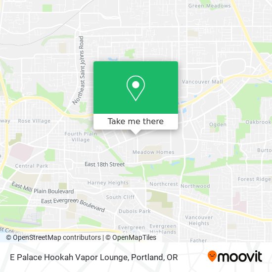 Mapa de E Palace Hookah Vapor Lounge
