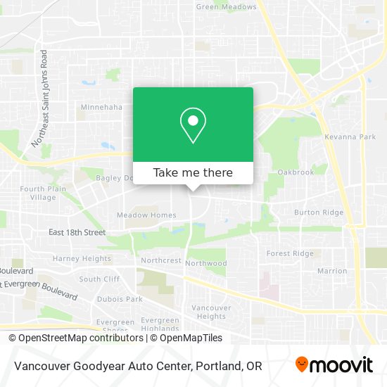 Vancouver Goodyear Auto Center map