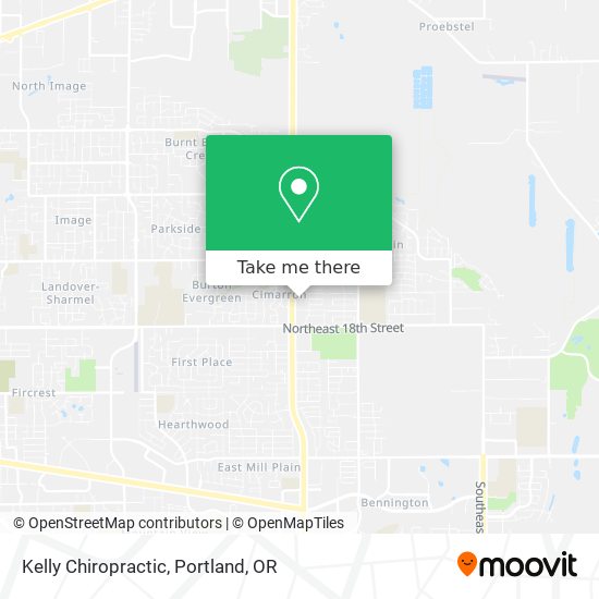 Kelly Chiropractic map