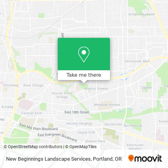 New Beginnings Landscape Services map