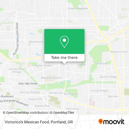 Victorico's Mexican Food map