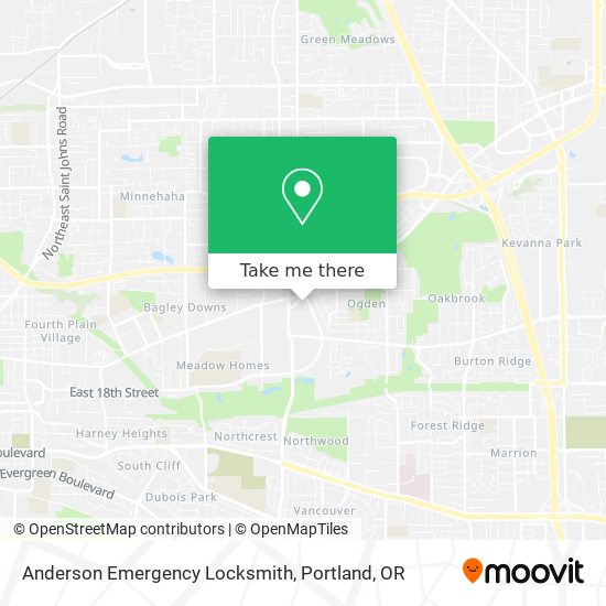 Mapa de Anderson Emergency Locksmith