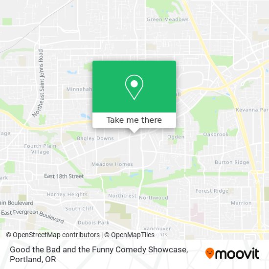 Mapa de Good the Bad and the Funny Comedy Showcase