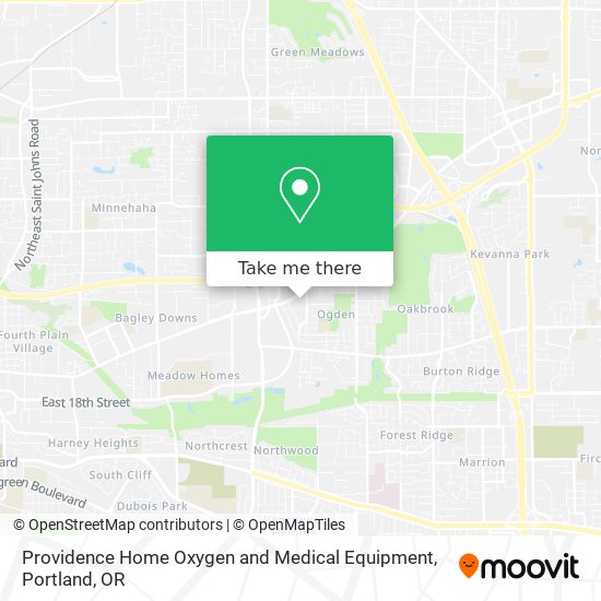 Mapa de Providence Home Oxygen and Medical Equipment