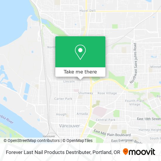 Mapa de Forever Last Nail Products Destributer