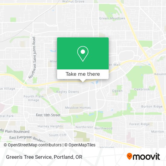 Green's Tree Service map
