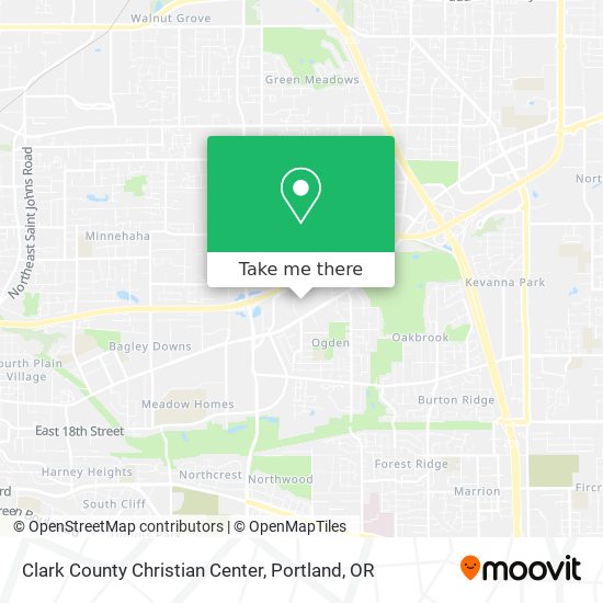 Clark County Christian Center map