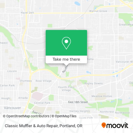Mapa de Classic Muffler & Auto Repair