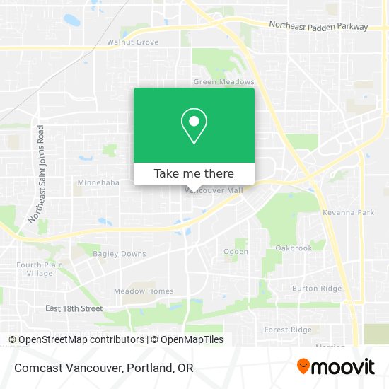 Comcast Vancouver map