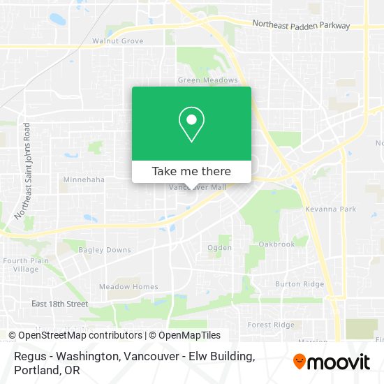 Regus - Washington, Vancouver - Elw Building map