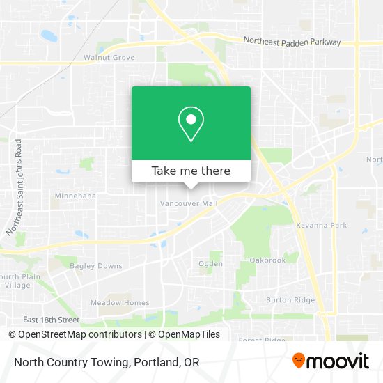 North Country Towing map