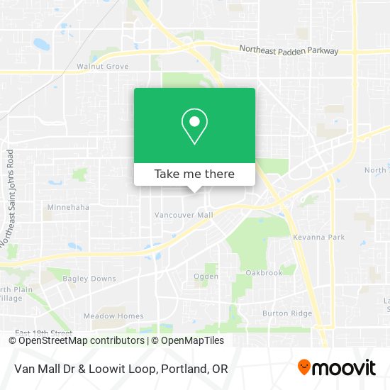 Van Mall Dr & Loowit Loop map